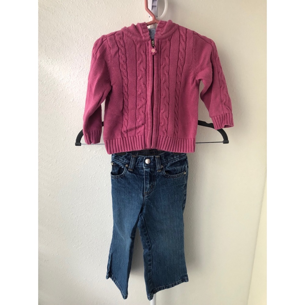 Sprockets Sweater and Jeans Outfit 18M/2T